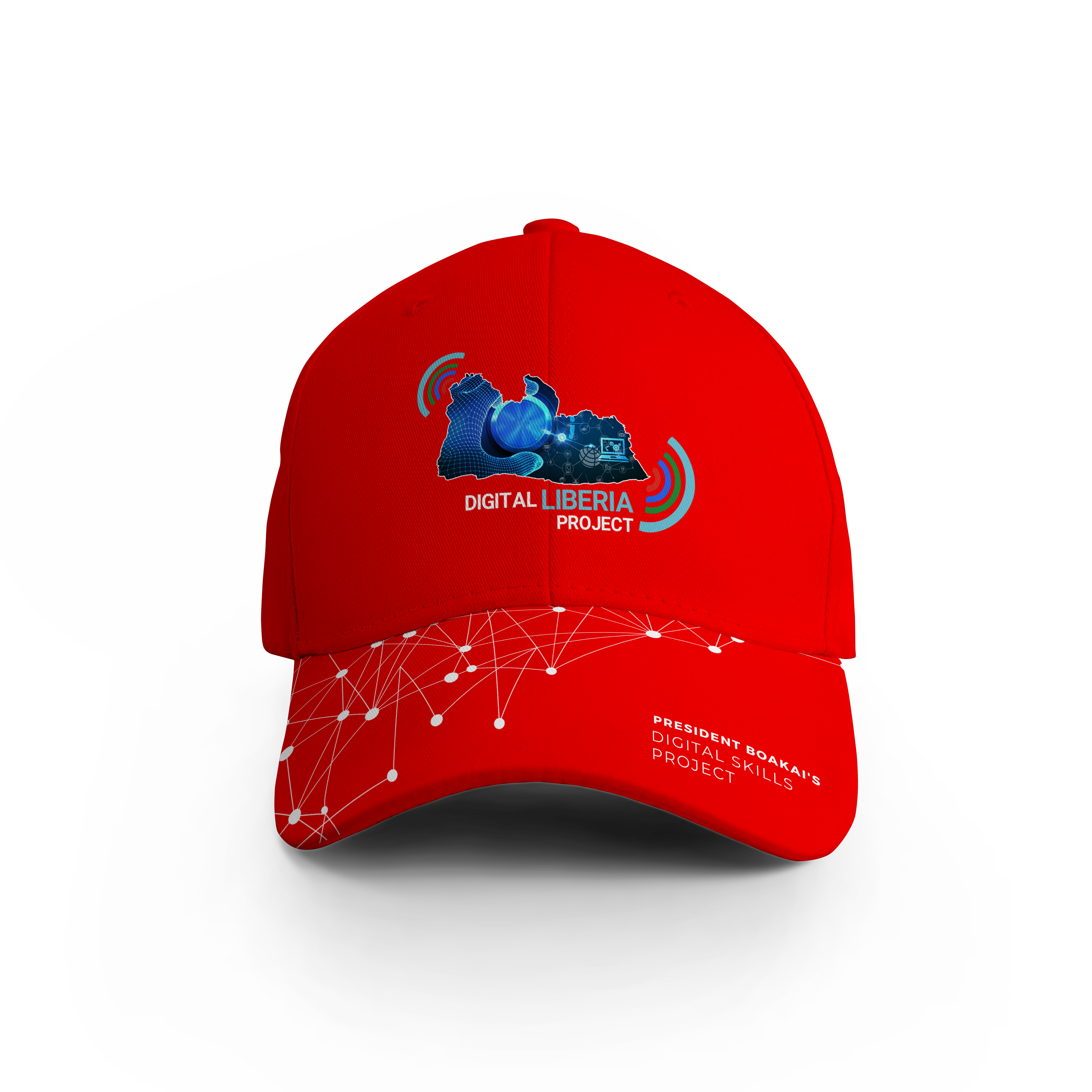 Digital Liberia Cap Design Red